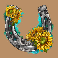 Horseshoe Cowhide And Sunflowers Vintage Hoodie | Teevron