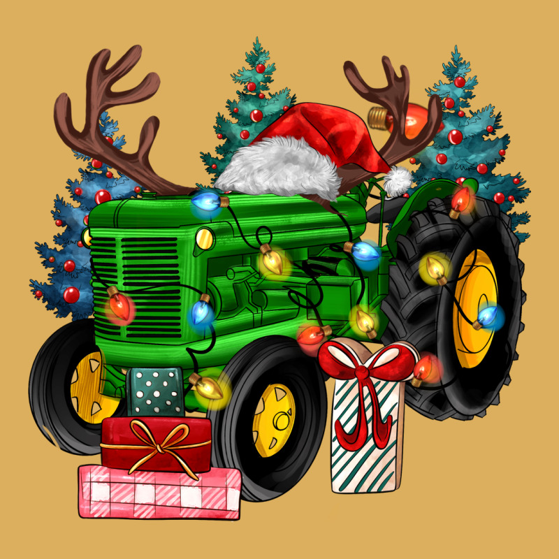 Farm Tractor Christmas Premium Hoodie by MaliasSmallBusiness | Teevron