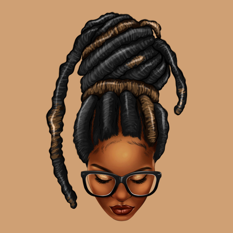 Afro Woman Faux Jumbo Locs Vintage Tee by texasbilliewilder | Teevron