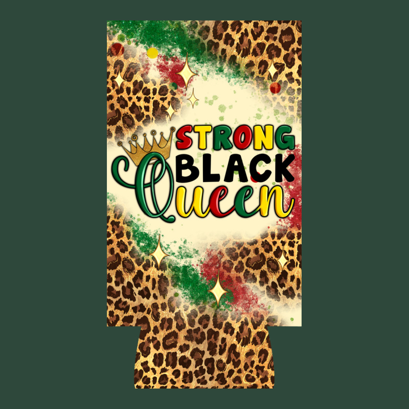 Strong Black Queen 12 Oz Can Cooler (slim) Zipper Hoodie by Artiststas | Teevron