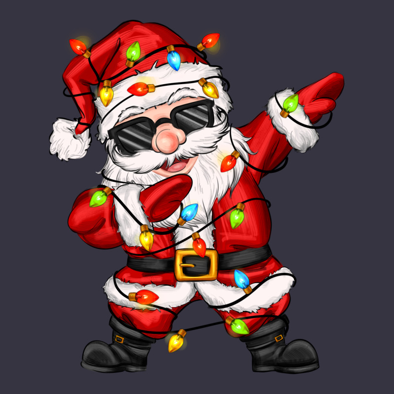 Dabbing Santa With Christmas Lights Vintage Hoodie by Zillion Design Studio | Teevron