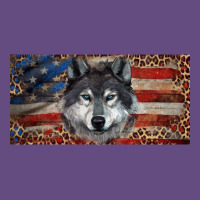 Wolf With American Flag And Leopard Vintage Hoodie | Teevron