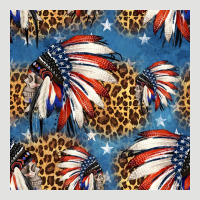 4th Of July Indian Headdress Seamless Pattern Classic Tee | Teevron