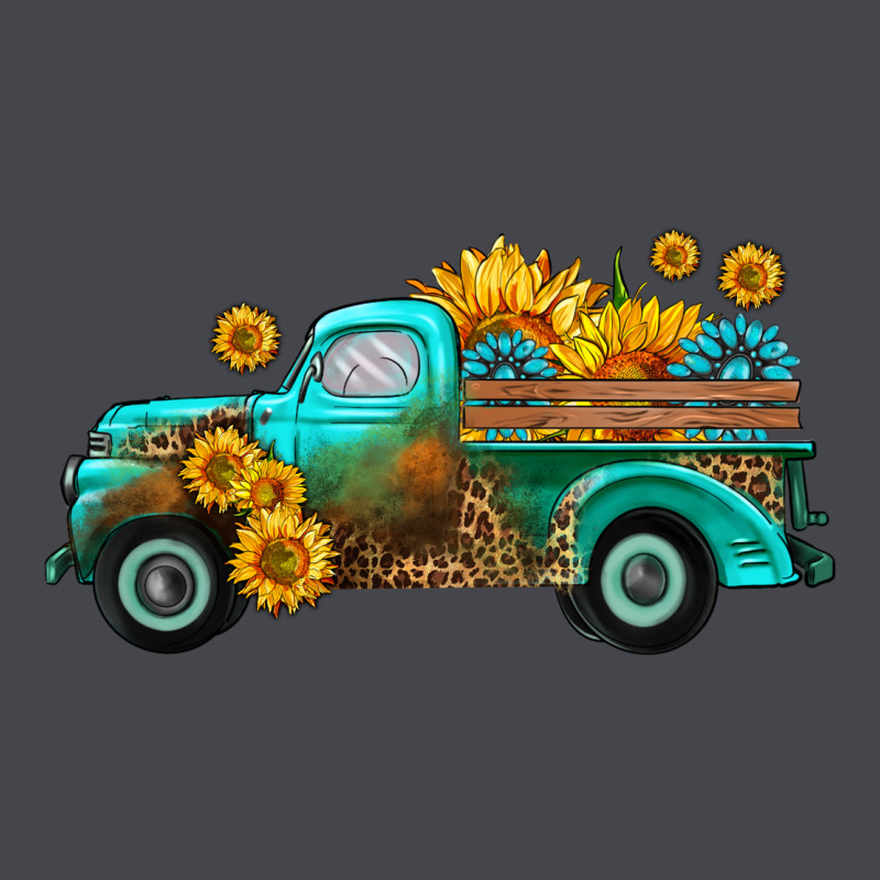 Farm Truck With Sunflower Long Sleeve Tee by HRA Design Shop | Teevron