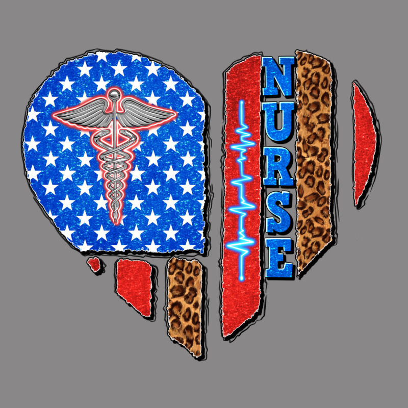 4th Of July Nurse Heart Flag Vintage Tee by texasbilliewilder | Teevron