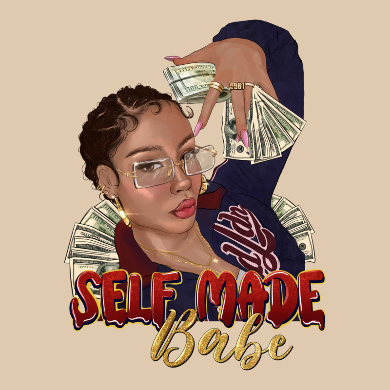 Self Made Babe Afro Black Woman Heavyweight Sweatshirt by texasbilliewilder | Teevron