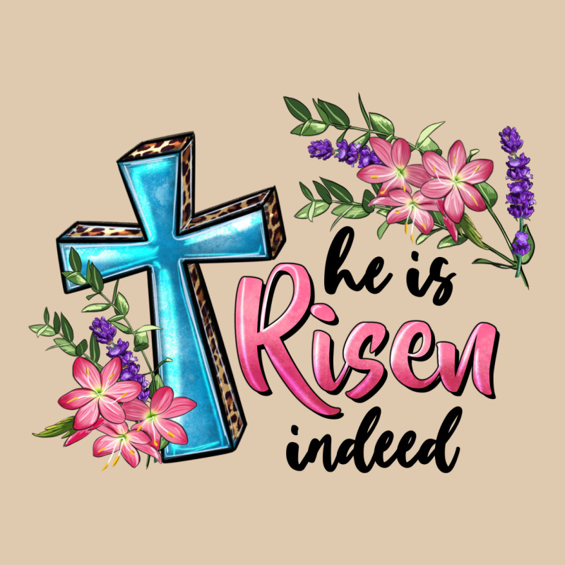 He Is Risen Indeed Cross And Flowers Heavyweight Sweatshirt by RanaPortraitStore | Teevron
