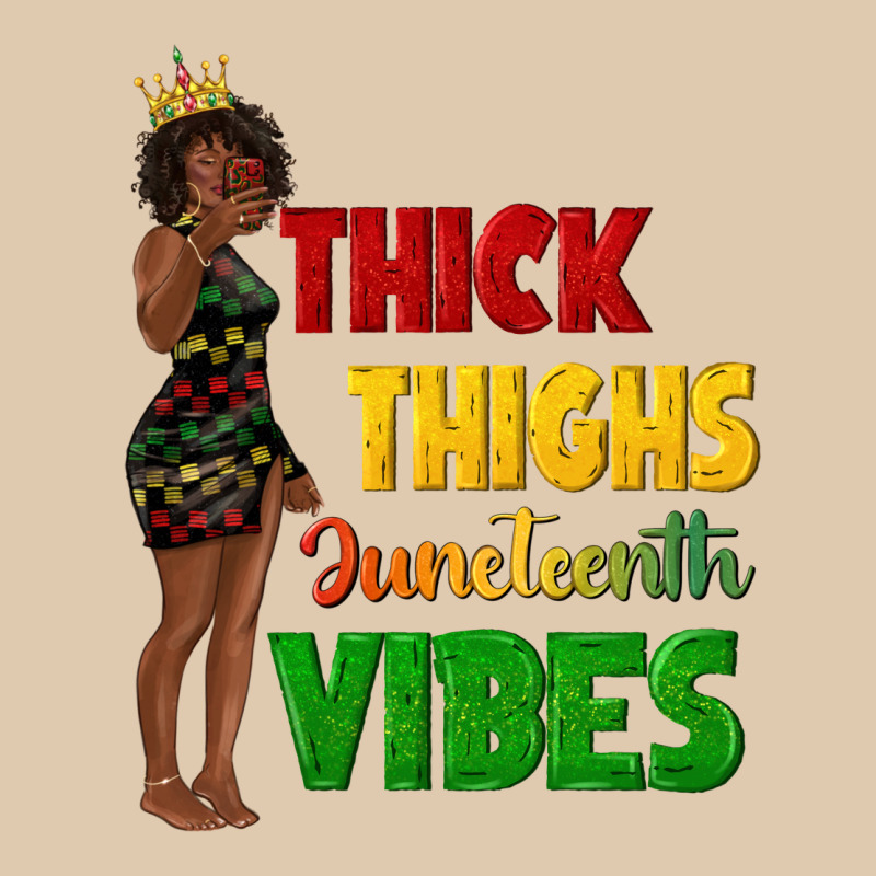 Thick Thighs Juneteenth Vibes With Afro Black Woma Heavyweight Sweatshirt by texasbilliewilder | Teevron
