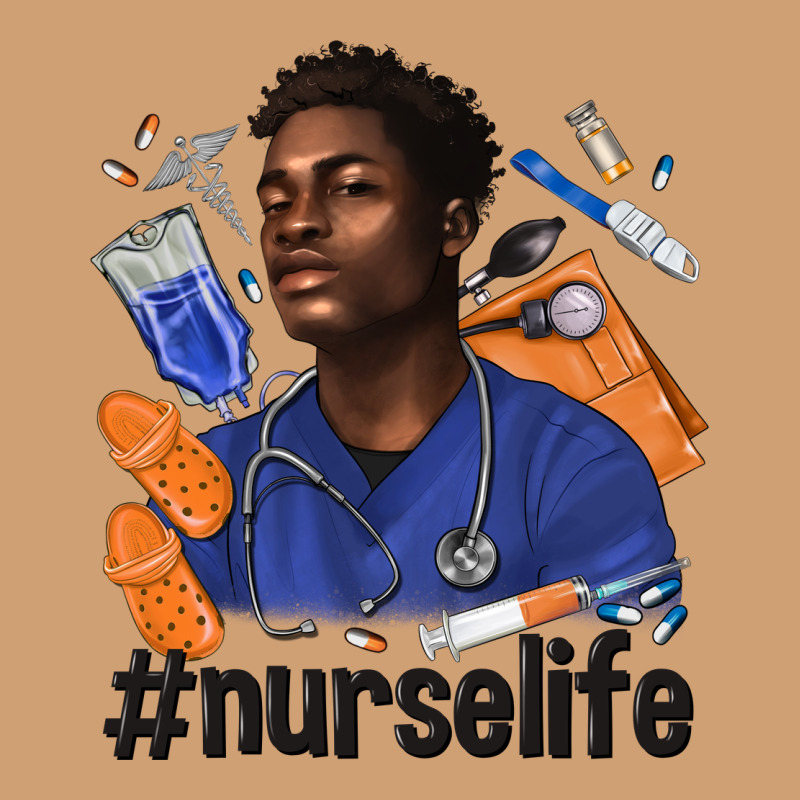 Afro Man Nurse Life Vintage Tee by texasbilliewilder | Teevron