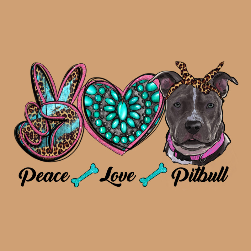 Peace Love Pitbull Vintage Tee by RanaPortraitStore | Teevron