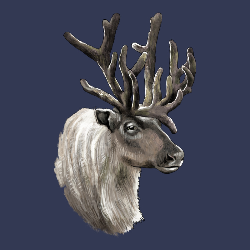 Reindeer Buck Deer Head Heavyweight Hoodie by LillyAllenDesigns | Teevron