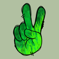 Green Peace Sign Urban Hoodie | Teevron