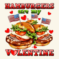 Hamburger Are My Valentine Premium Hoodie | Teevron