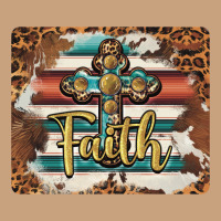 Faith Cross Mousepad Vintage Tee | Teevron