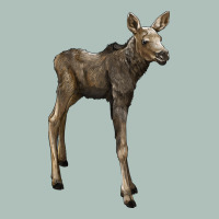 Moose Fawn Deer Heavyweight Hoodie | Teevron