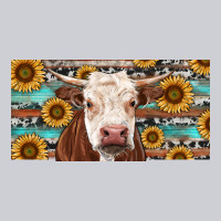 Heifer With Sunflower And Serape Heavyweight Sweatshirt | Teevron