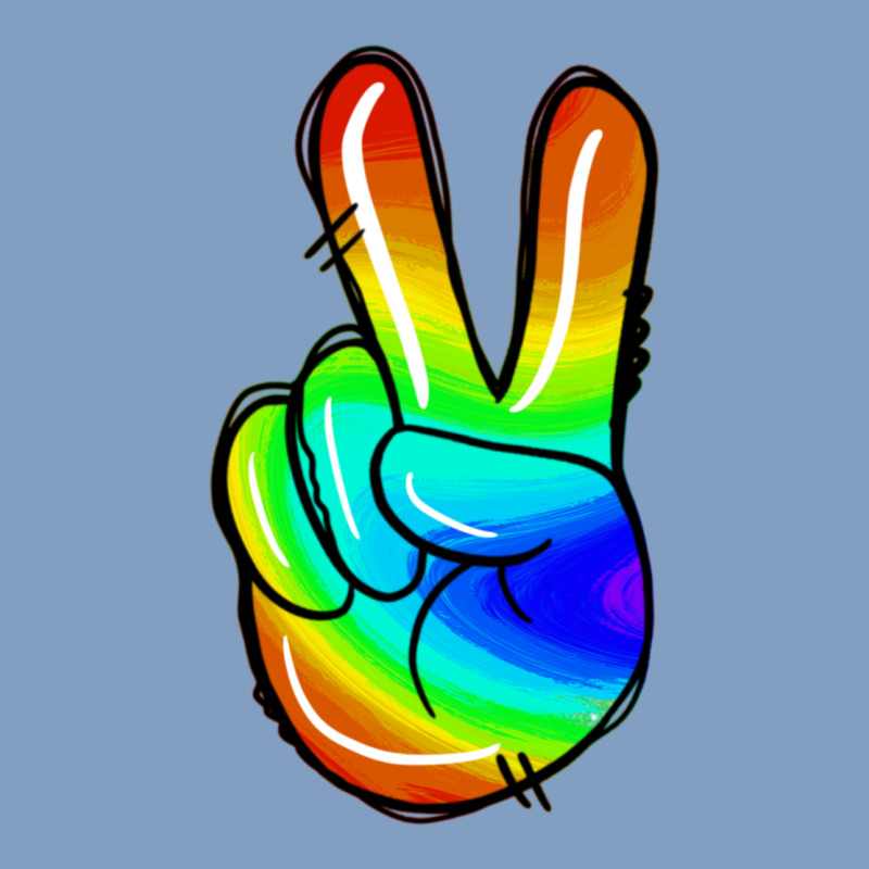 Rainbow Peace Sign Urban Hoodie by Jasminsmagicworld | Teevron