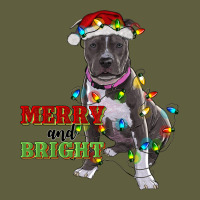 Merry And Bright Pitbull Vintage Tee | Teevron