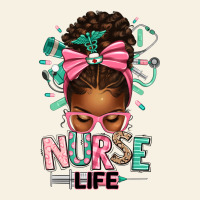 Afro Messy Bun Nurse Life Vintage Tee | Teevron