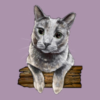 Russian Blue Cat Face Heavyweight Hoodie | Teevron