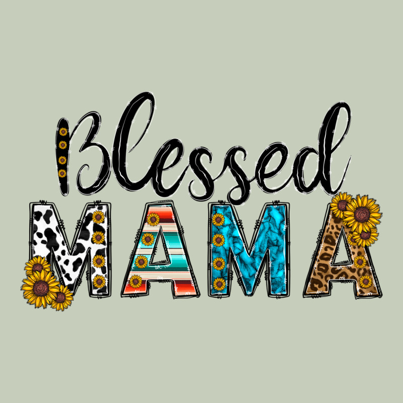 Blessed Mama Long Sleeve Tee by CowhideDigitalArt | Teevron