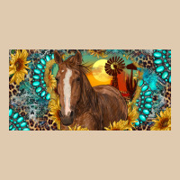 Horse And Desert With Sunflowers Gemstone Heavyweight Sweatshirt | Teevron