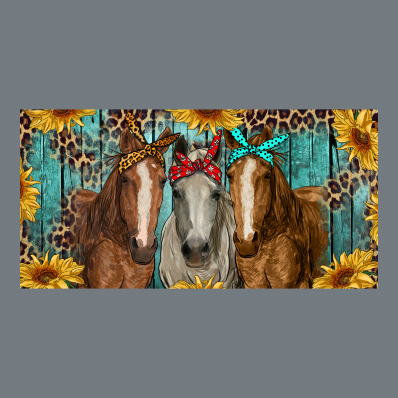 Horses With Leopard And Sunflowers Heavyweight Sweatshirt by RanaPortraitStore | Teevron