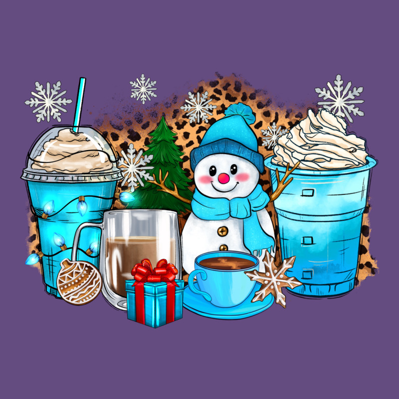 Winter Snowman Coffee Cups Vintage Hoodie by Zillion Design Studio | Teevron
