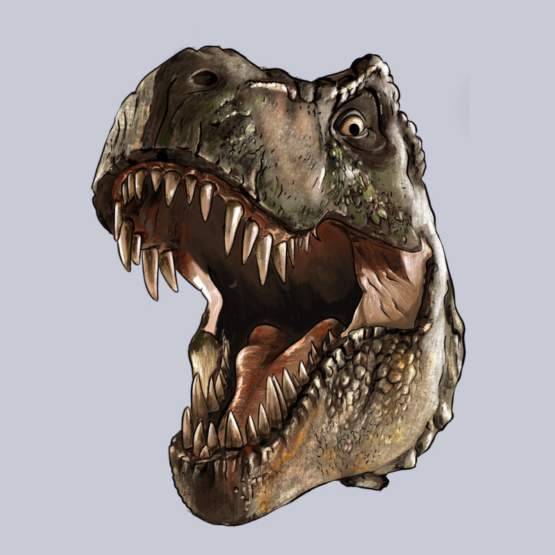 Tyrannosaurus T Rex Face Heavyweight Hoodie by LillyAllenDesigns | Teevron