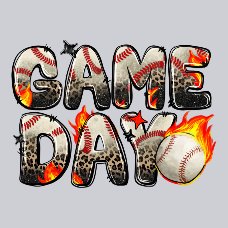 Game Day Baseball Leopard Heavyweight Sweatshirt by Zillion Design Studio | Teevron