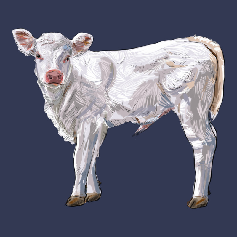 Charolais Calf Heavyweight Hoodie by LillyAllenDesigns | Teevron