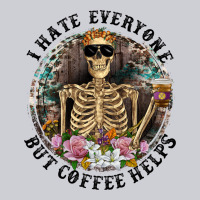I Hate Everyone But Coffee Helps With Flowers Heavyweight Sweatshirt | Teevron