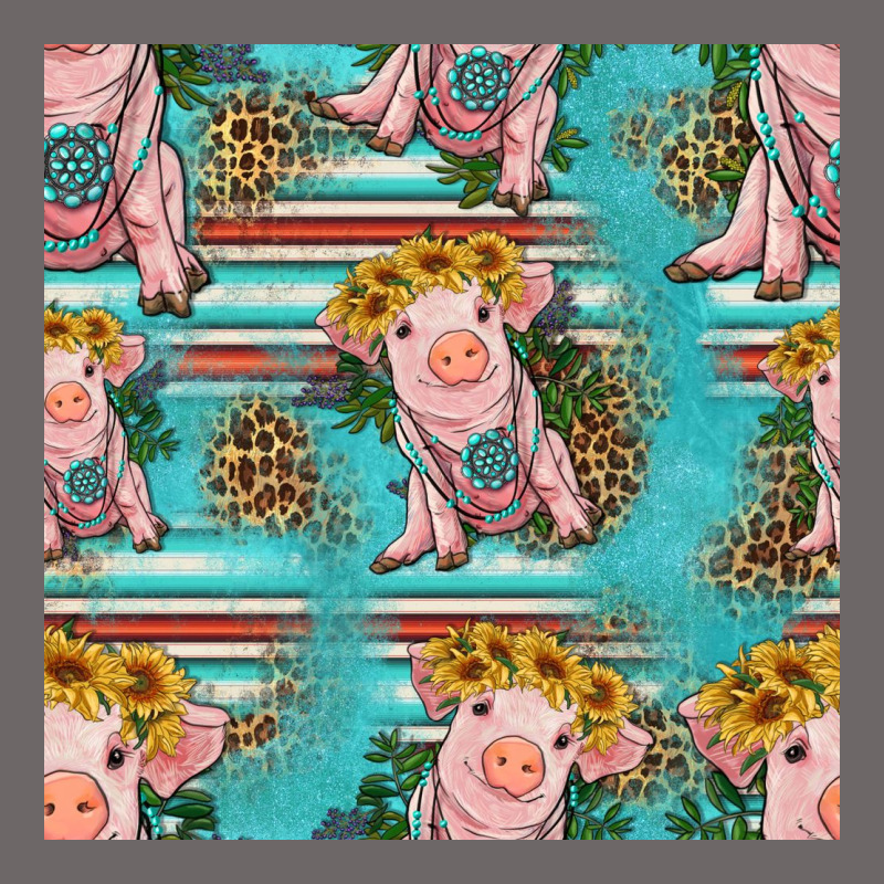 Turquoise Baby Pig Seamless Pattern Classic Tee by HRA Design Shop | Teevron