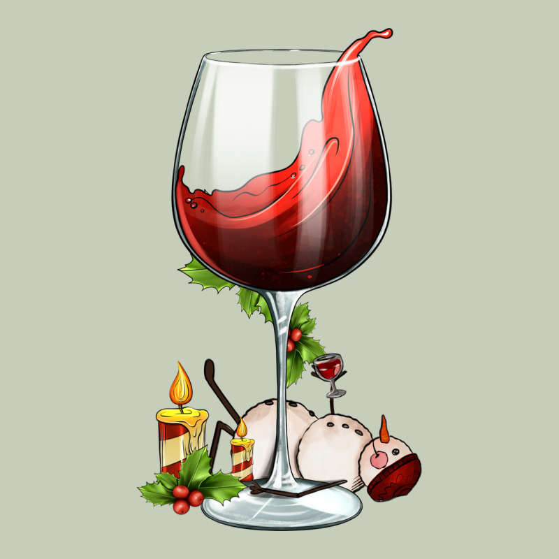 Christmas Wine Glass Long Sleeve Tee by FaDigitalArtStudio | Teevron