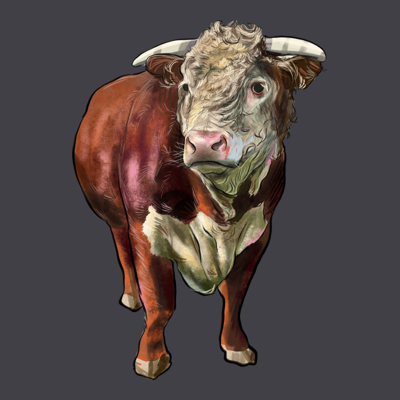 Hereford Bull Face Heavyweight Hoodie by LillyAllenDesigns | Teevron