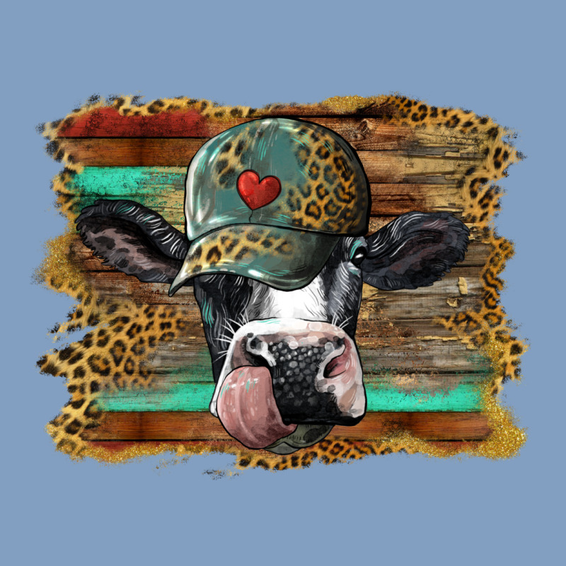 Holstein Cow With Cap And Leopard Background Urban Hoodie by BarkalooDesign | Teevron