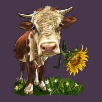 Hereford Heifer With Sunflower Heavyweight Hoodie | Teevron
