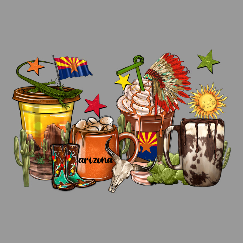 Arizona Coffee Cups Vintage Hoodie by texasbilliewilder | Teevron