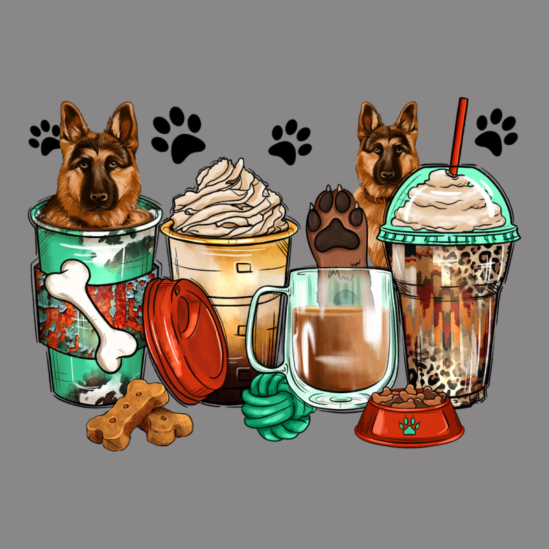 German Shepherds Coffee Cups Vintage Tee by Zillion Design Studio | Teevron