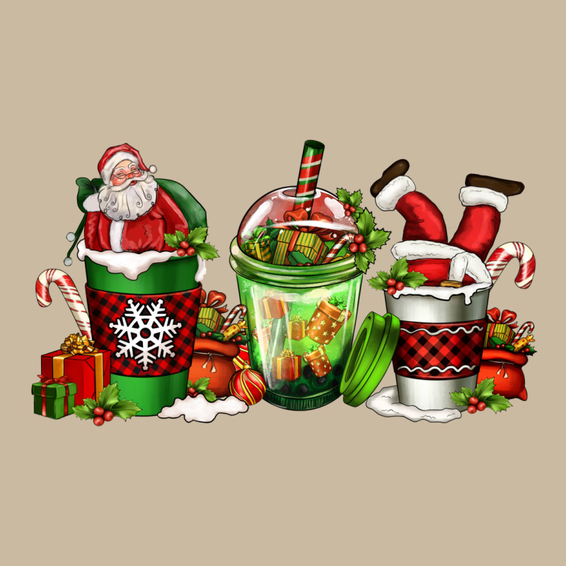 Coffee Cups With Santa Claus Long Sleeve Tee by FaDigitalArtStudio | Teevron