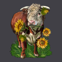 Hereford Bull With Sunflowers Heavyweight Hoodie | Teevron