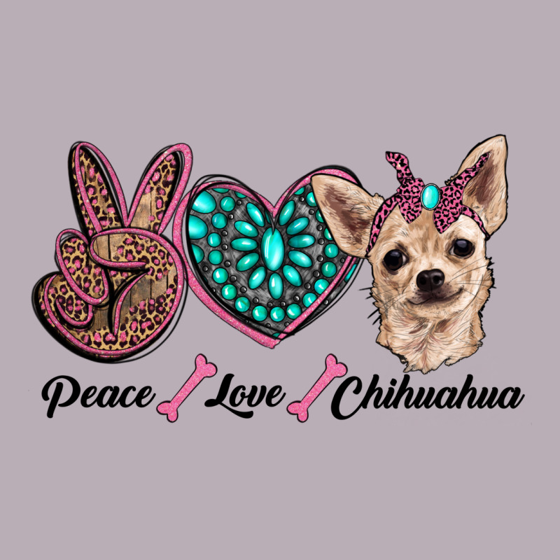 Peace Love Chihuahua Vintage Tee by RanaPortraitStore | Teevron