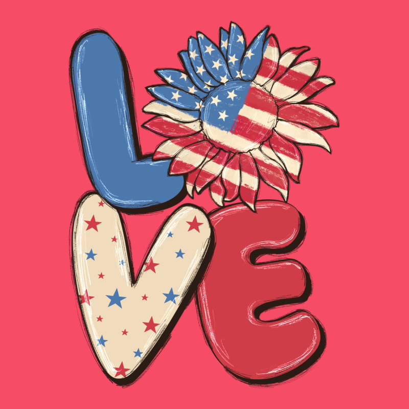 Love 4th Of July Premium Sweatshirt by MaliasSmallBusiness | Teevron