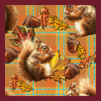 Fall Squirrel And Plaid Seamless Zipper Hoodie | Teevron