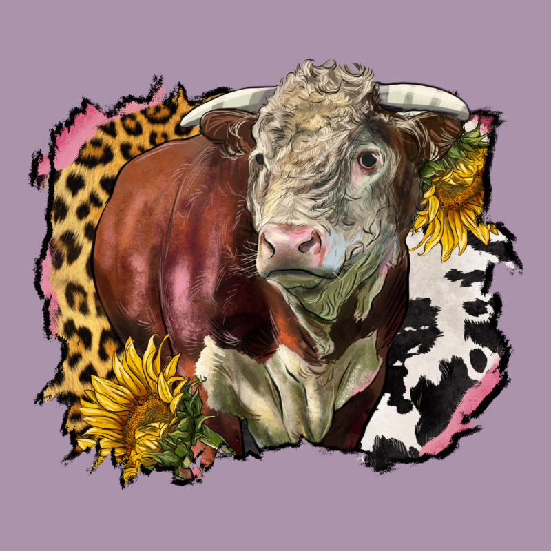 Hereford Bull Western Background Heavyweight Hoodie by LillyAllenDesigns | Teevron