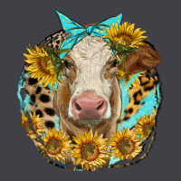 Simmental Heifer With Sunflowers And Leopard Heavyweight Hoodie | Teevron