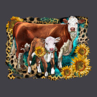 Hereford Cow And Hereford Calf With Leopard Heavyweight Hoodie | Teevron