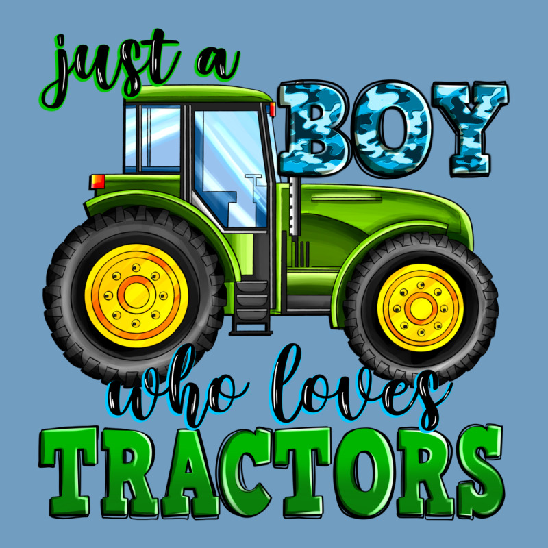 Just A Boy Who Loves Tractors Urban Heavy Tee by Zillion Design Studio | Teevron