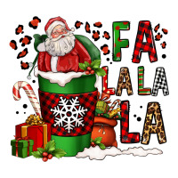 fa la la la la christmas santa claus coffee cup | Teevron