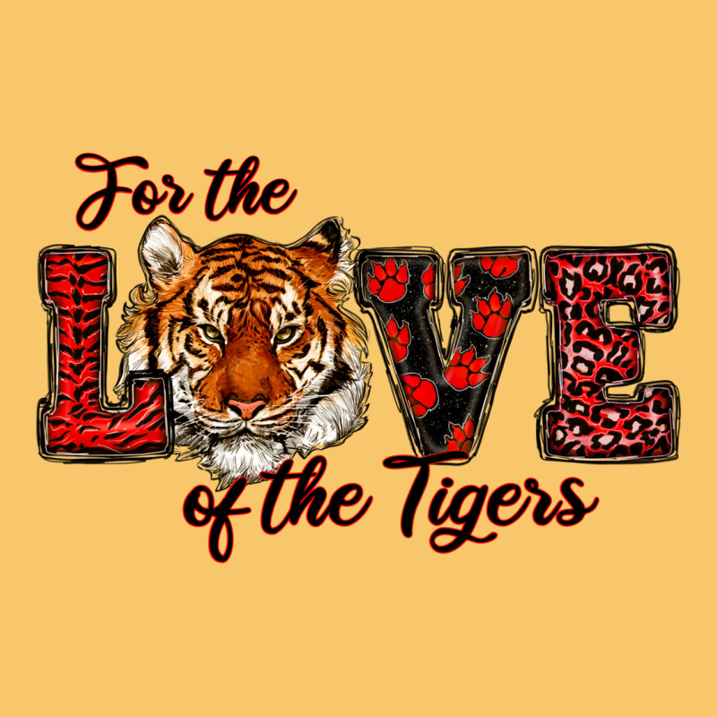 For The Love Of The Tigers Red Vintage Hoodie by RanaPortraitStore | Teevron